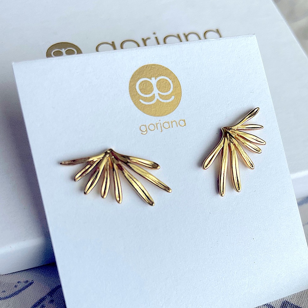 Gorjana Gold Petal Earring Studs